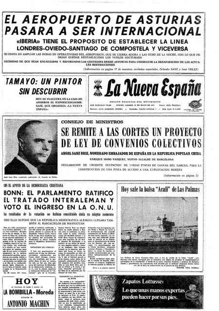 Portada Sábado 12 de  de 1973