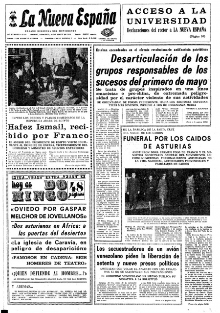 Portada Domingo 20 de  de 1973