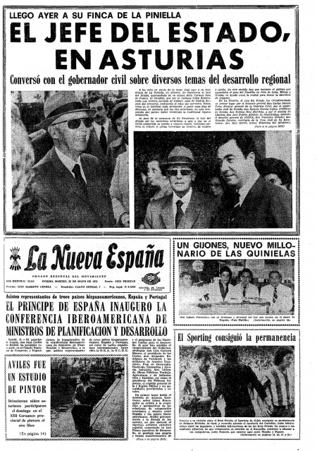 Portada Martes 22 de  de 1973