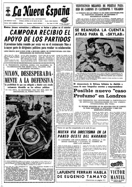 Portada Jueves 24 de  de 1973