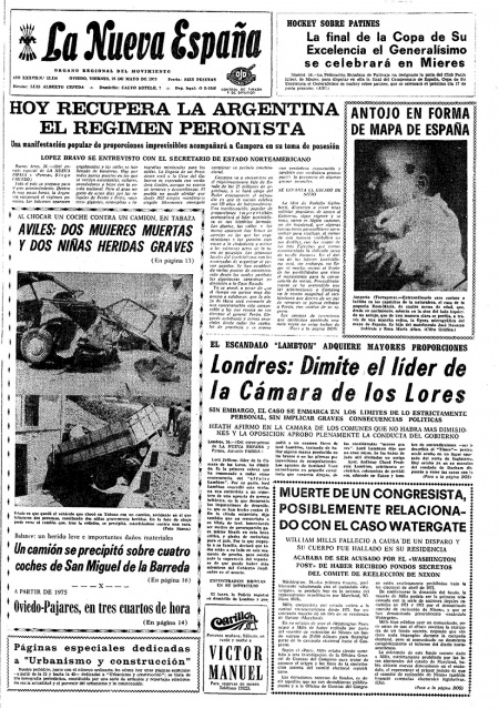 Portada Viernes 25 de  de 1973