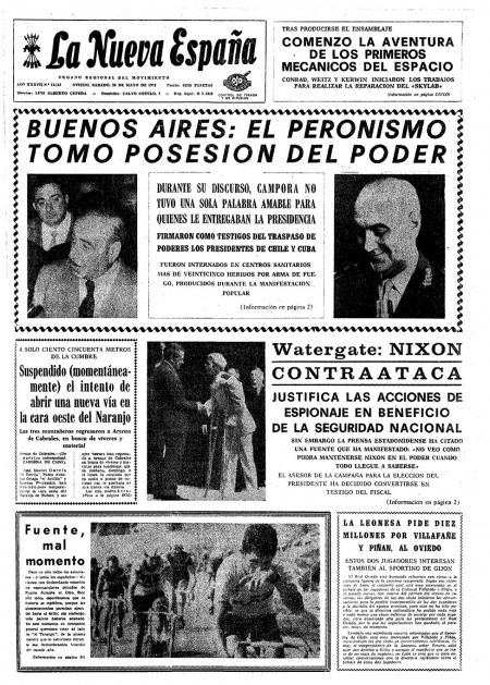 Portada Sábado 26 de  de 1973