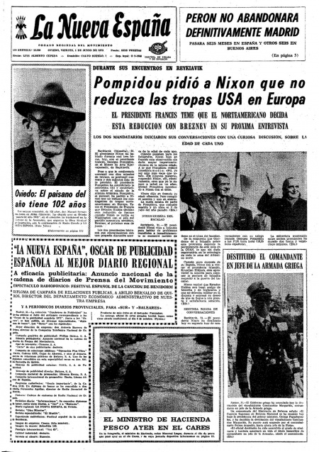 Portada Viernes 1 de  de 1973