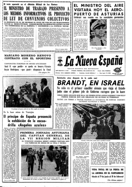 Portada Viernes 8 de  de 1973
