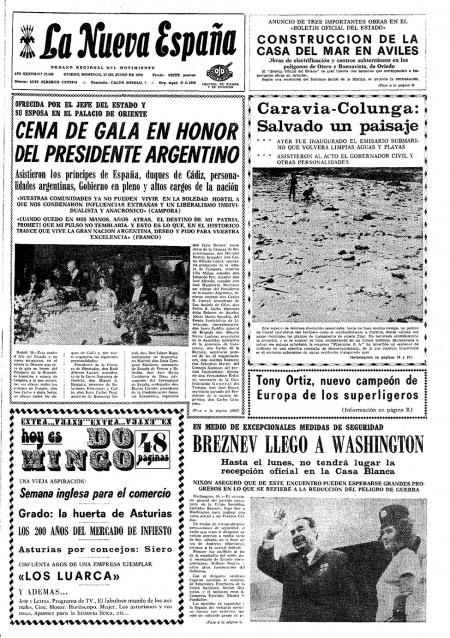 Portada Domingo 17 de  de 1973