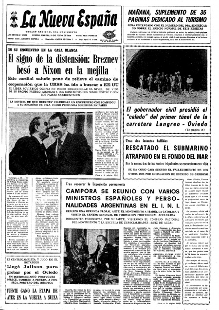Portada Martes 19 de  de 1973