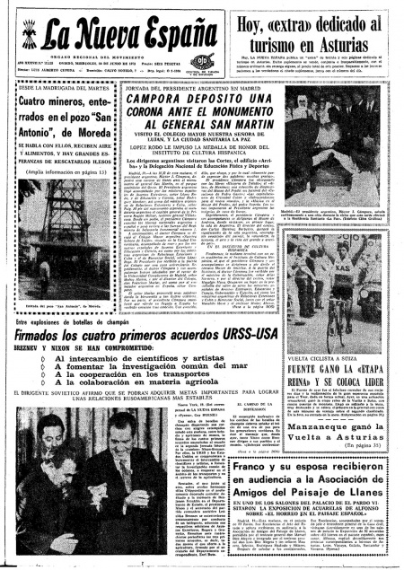 Portada Miércoles 20 de  de 1973