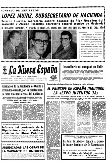 Portada Viernes 29 de  de 1973