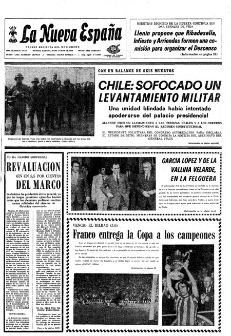 Portada Sábado 30 de  de 1973