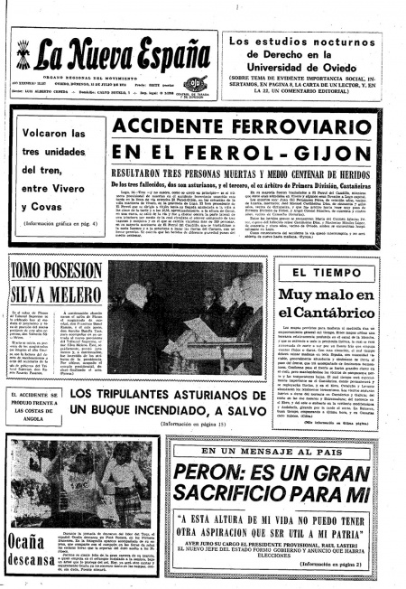 Portada Domingo 15 de  de 1973