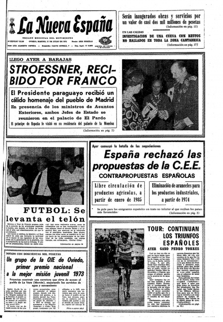 Portada Martes 17 de  de 1973