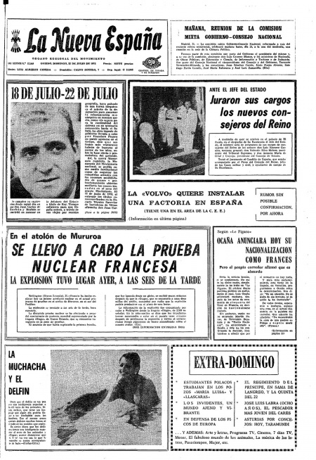 Portada Domingo 22 de  de 1973