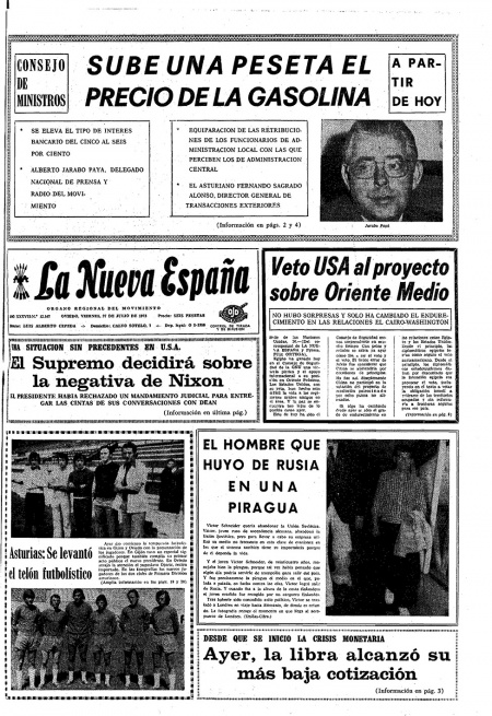 Portada Viernes 27 de  de 1973