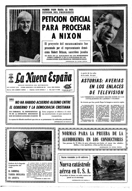 Portada Miércoles 1 de  de 1973