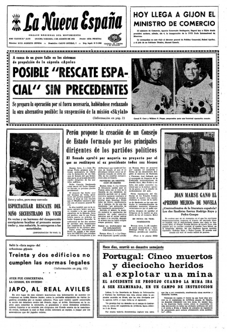 Portada Viernes 3 de  de 1973