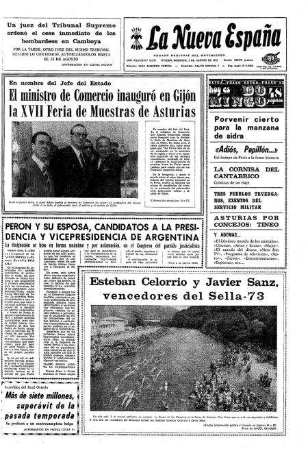 Portada Domingo 5 de  de 1973