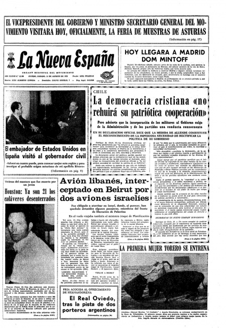Portada Sábado 11 de  de 1973