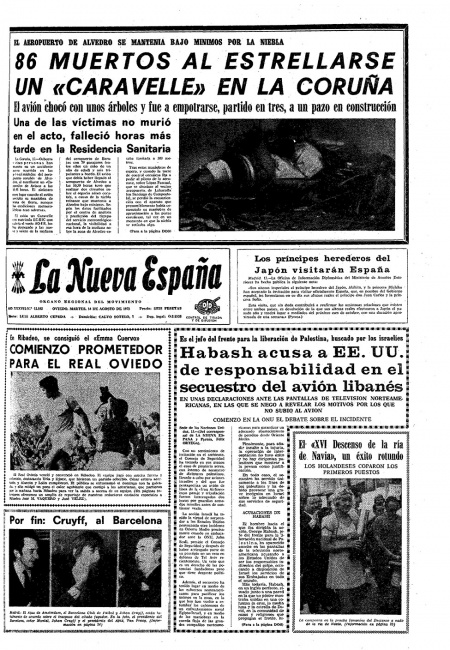 Portada Martes 14 de  de 1973