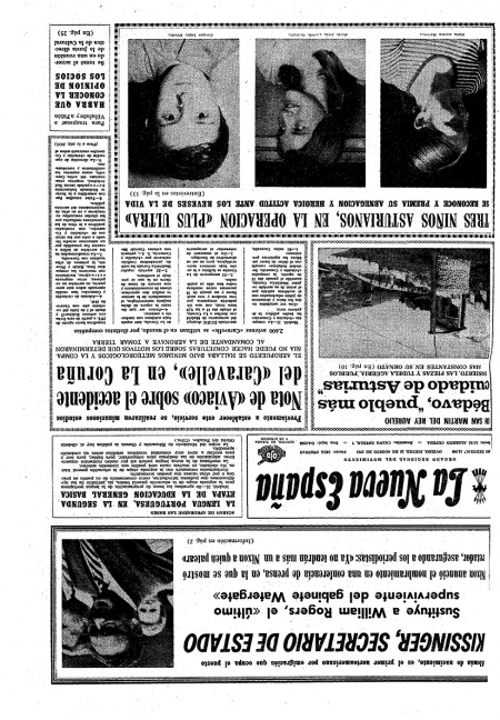 Portada Jueves 23 de  de 1973