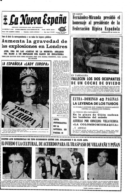 Portada Domingo 26 de  de 1973