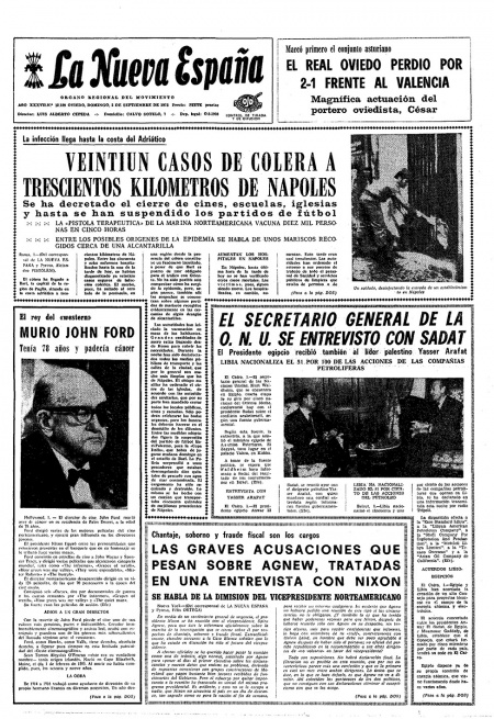Portada Domingo 2 de  de 1973