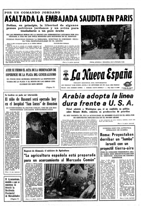 Portada Jueves 6 de  de 1973