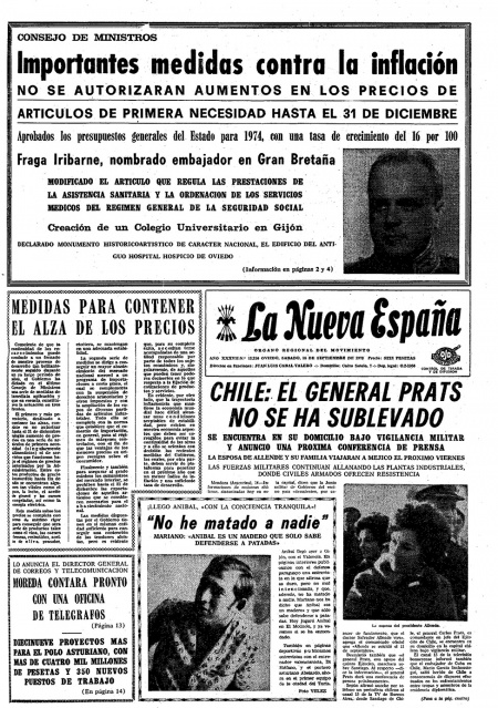 Portada Sábado 15 de  de 1973