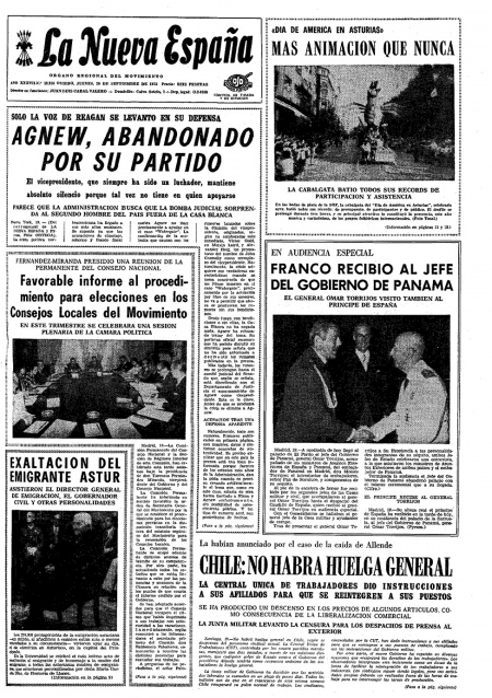 Portada Jueves 20 de  de 1973