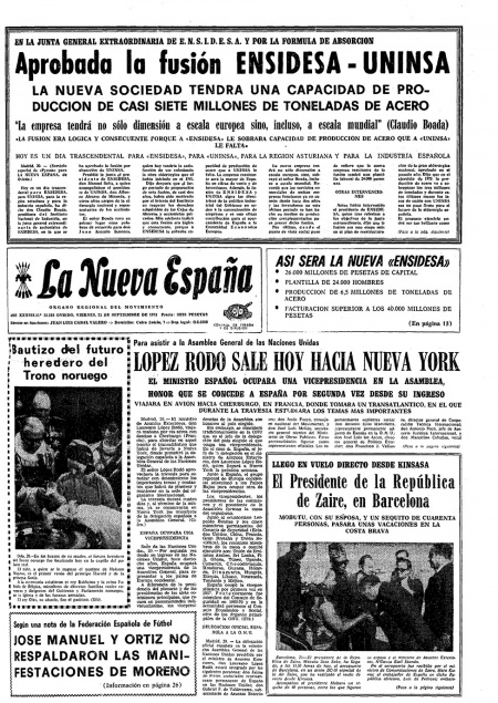 Portada Viernes 21 de  de 1973