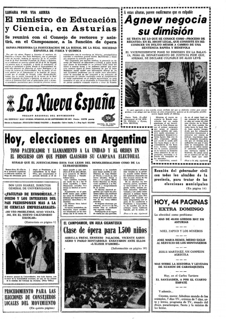 Portada Domingo 23 de  de 1973