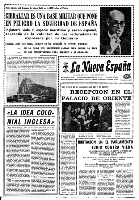Portada Martes 2 de Octubre de 1973