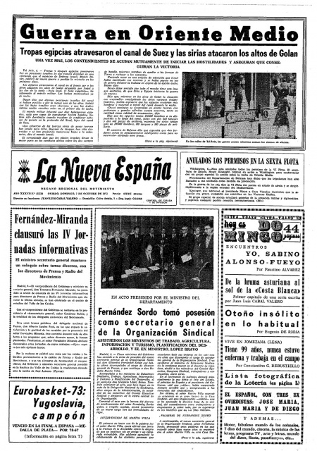 Portada Domingo 7 de Octubre de 1973