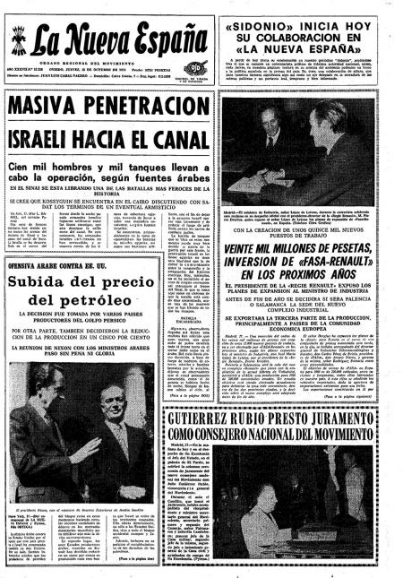 Portada Jueves 18 de Octubre de 1973