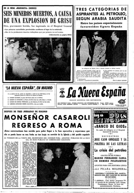Portada Domingo 4 de Noviembre de 1973