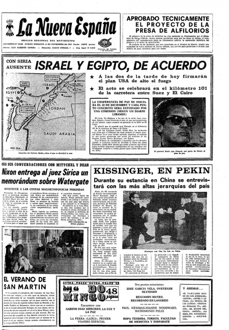 Portada Domingo 11 de Noviembre de 1973