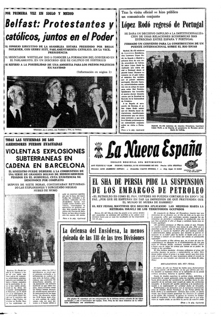 Portada Viernes 23 de Noviembre de 1973