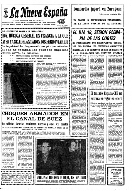 Portada Jueves 6 de Diciembre de 1973