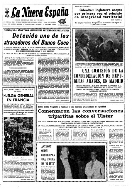 Portada Viernes 7 de Diciembre de 1973