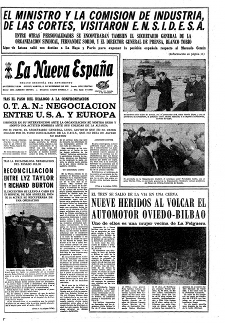 Portada Martes 11 de Diciembre de 1973