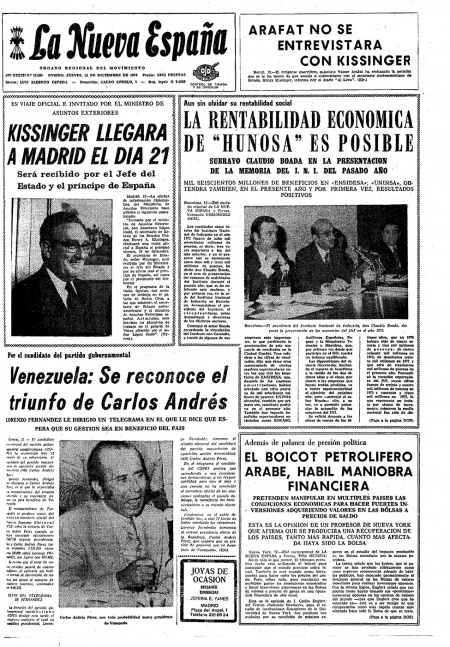 Portada Jueves 13 de Diciembre de 1973