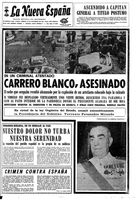 Portada Viernes 21 de Diciembre de 1973