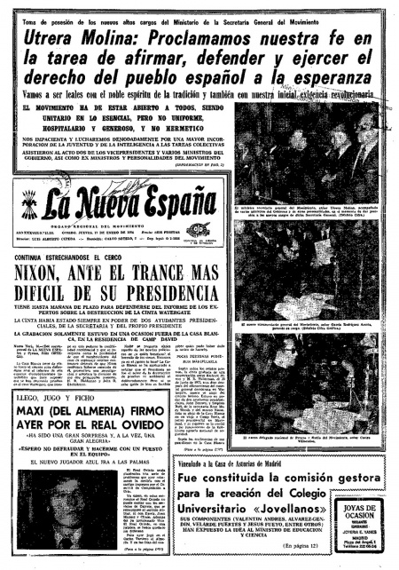 Portada Jueves 17 de  de 1974