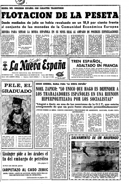 Portada Miércoles 23 de  de 1974
