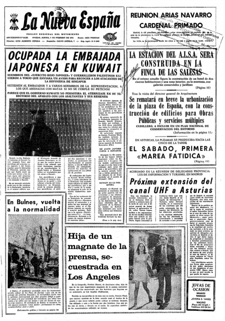 Portada Jueves 7 de  de 1974