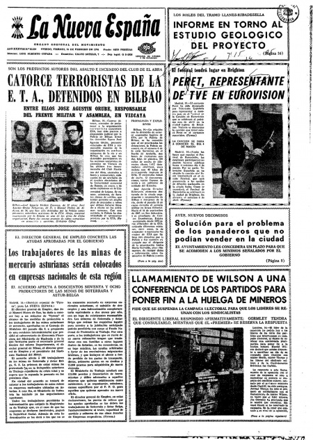 Portada Viernes 15 de  de 1974