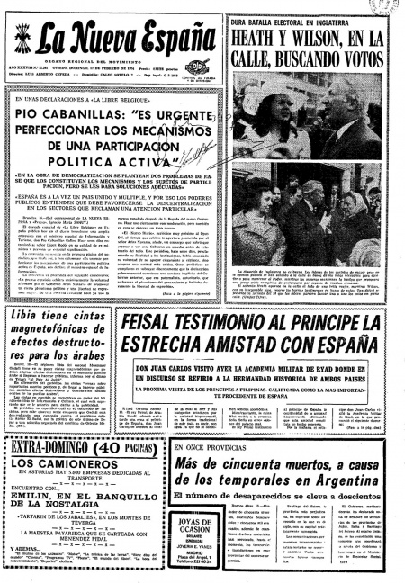 Portada Domingo 17 de  de 1974