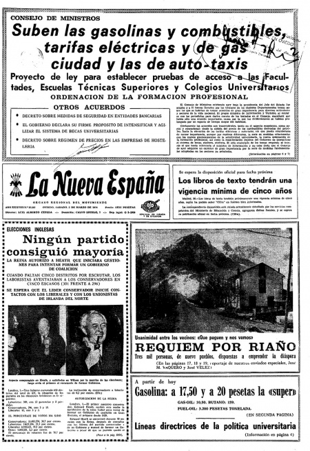 Portada Sábado 2 de  de 1974