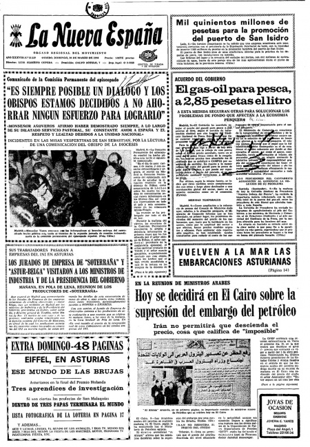 Portada Domingo 10 de  de 1974