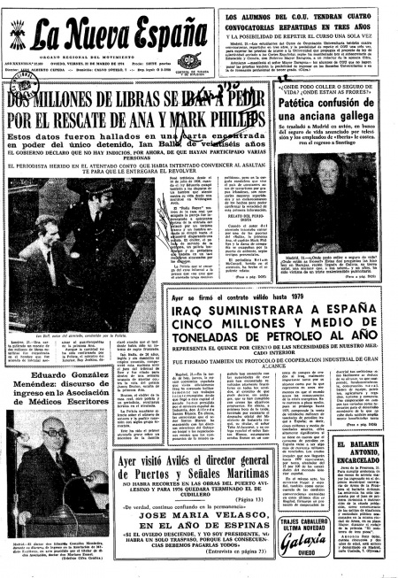 Portada Viernes 22 de  de 1974