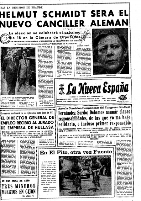Portada Miércoles 8 de  de 1974